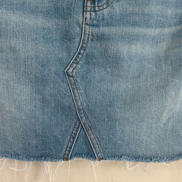 Madewell Rigid Denim A-Line Mini Skirt in Lovell Wash - Picture 8 of 12